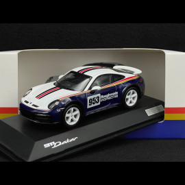 Porsche 911 Dakar Type 992 2023 Roughroads N° 953 Rallye-Design Enzianblau / Weiß 1/43 Spark WAP0200020PDKR