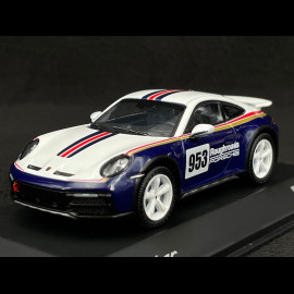 Porsche 911 Dakar Type 992 2023 Roughroads N° 953 Rally Design Gentian Blue / White 1/43 Spark WAP0200020PDKR