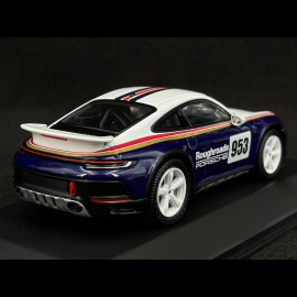 Porsche 911 Dakar Type 992 2023 Roughroads N° 953 Rally Design Gentian Blue / White 1/43 Spark WAP0200020PDKR