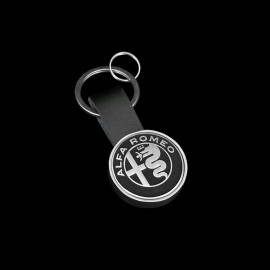 Alfa Romeo Keyring Round Black