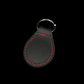 Alfa Romeo Keyring Black Leather Red Stitching