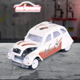 Citroën 2cv French Touch Deluxe cars Café Beige 1/59 Majorette 212055013