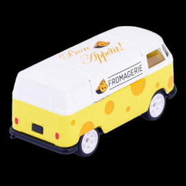 Volkswagen T1 Combi French Touch Deluxe cars Fromagerie Yellow / White 1/59 Majorette 212055013