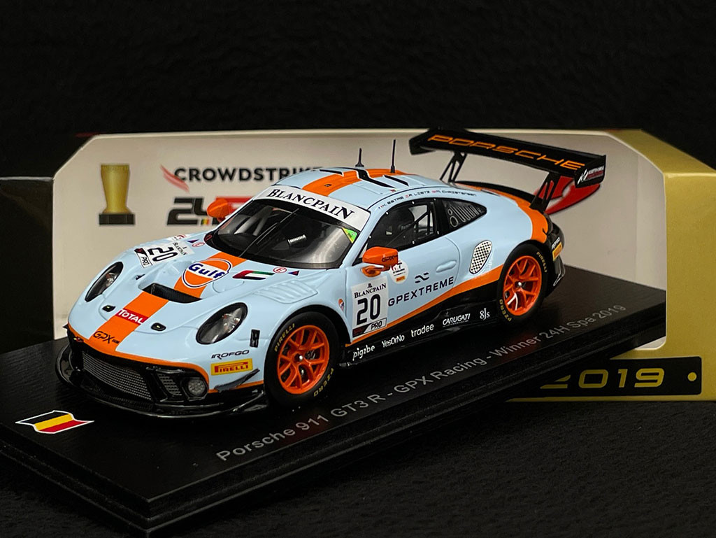 Porsche 911 GT3 R Type 991 n° 20 Winner 24h Spa 2019 1/43 Spark
