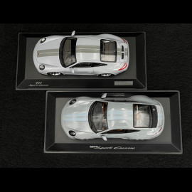 Duo Porsche 911 Sport Classic Type 992 2022 & Type 997 2010 Sport Grey Metallic 1/43 Spark WAP0200100PSCG / WAP0200110RSCL