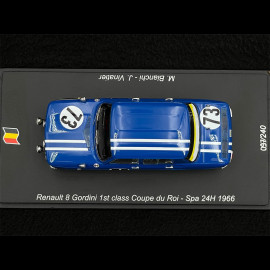 Renault 8 Gordini n° 73 Sieger 24h Spa 1966 1/43 Spark 100SPA02