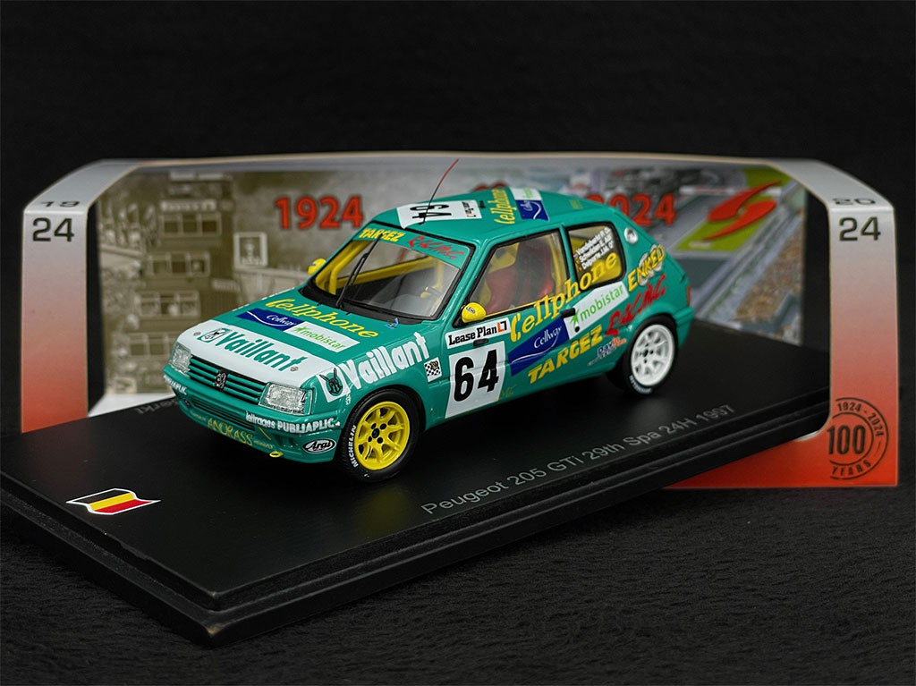 Peugeot 205 GTi n° 64 24h Spa 1981 1/43 Spark 100SPA15 - Elfershop