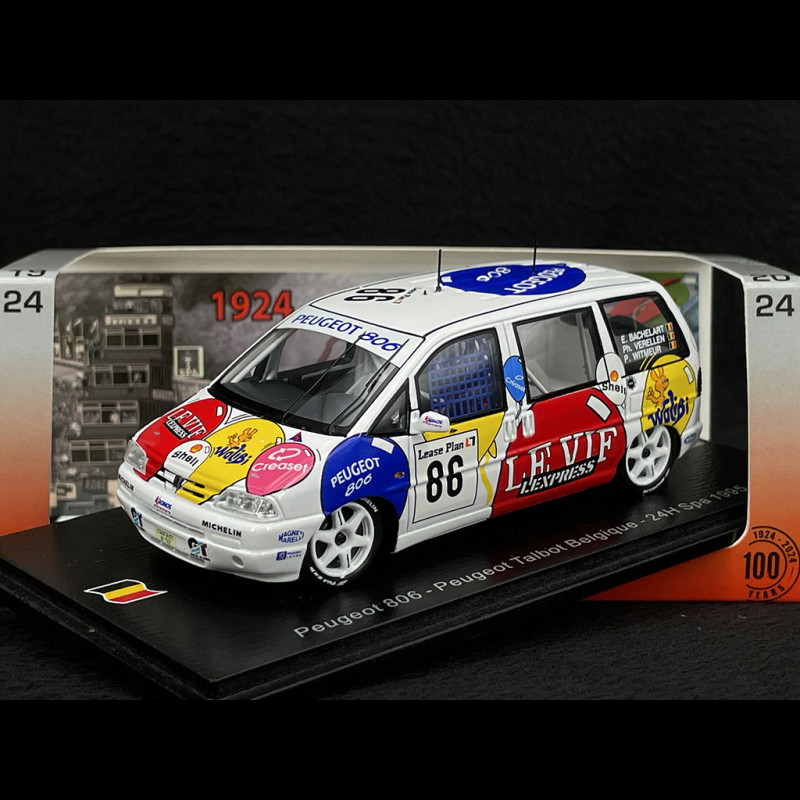 Peugeot 806 n° 86 24h Spa 1995 1/43 Spark 100SPA13