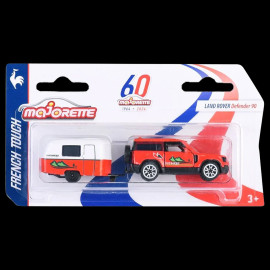 Majorette French Touch Set 60 Jahre Land Rover Defender 90 mit Anhängerkupplung 1/59 Majorette 212055014