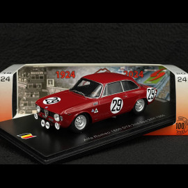 Alfa Romeo 1600 GTA n° 29 2. 24h Spa 1966 1/43 Spark 100SPA09