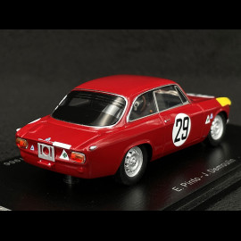 Alfa Romeo 1600 GTA n° 29 2. 24h Spa 1966 1/43 Spark 100SPA09