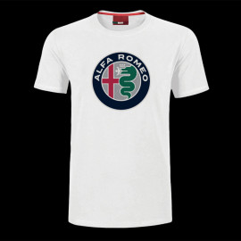 T-shirt Alfa Romeo Logo Weiß AR2007WH - Herren