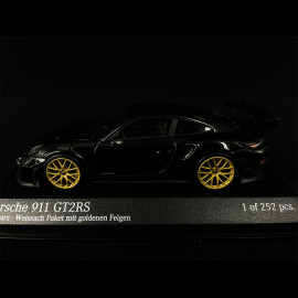 Porsche 911 GT2 RS Black - Gold 1/43 Minichamps 410067291