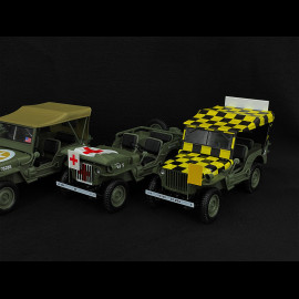 Set von 4 Jeep Army 1944 Special D-Day 1/18 Norev