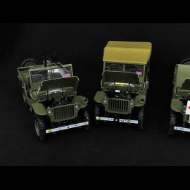 Set of 4 Jeep Army 1944 Special D-Day 1/18 Norev