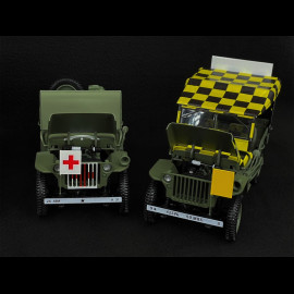 Set von 4 Jeep Army 1944 Special D-Day 1/18 Norev