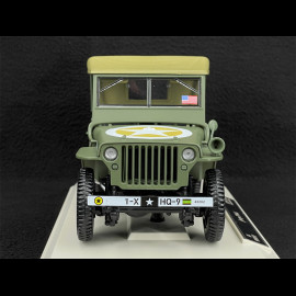 Jeep Army 1944 1st Infantry Division US Army Green 1/18 Norev 189017