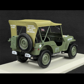 Jeep Army 1944 1st Infantry Division US Army Grün 1/18 Norev 189017