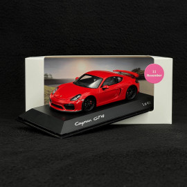 Porsche Cayman GT4 Type 981 2015 Metallic Guards Red 1/43 Spark MAP02021116