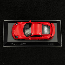 Porsche Cayman GT4 Type 981 2015 Metallic Guards Red 1/43 Spark MAP02021116