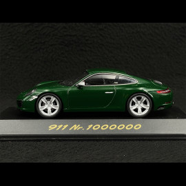 Porsche 911 type 991 Carrera S N ° 1 million 1000000 Irischgrün 1/43 Spark WAP0209100H