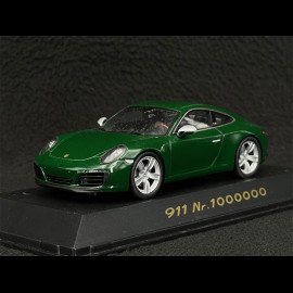 Porsche 911 type 991 Carrera S N ° 1 million 1000000 Irischgrün 1/43 Spark WAP0209100H