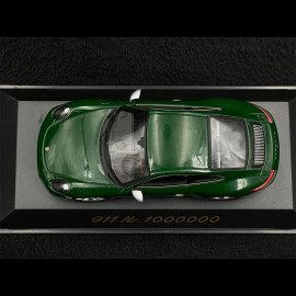 Porsche 911 type 991 Carrera S N ° 1 million 1000000 Irischgrün 1/43 Spark WAP0209100H