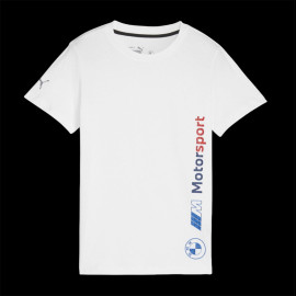 BMW T-shirt Motorsport Puma Logo Weiß 624199-02 - Kinder