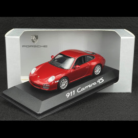 Porsche 911 Carrera 4S type 997 2009 Rubinrote 1/43 Minichamps WAP02001718