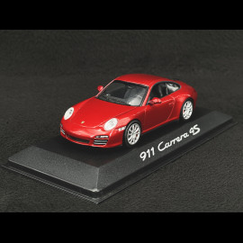 Porsche 911 Carrera 4S type 997 2009 Rubinrote 1/43 Minichamps WAP02001718