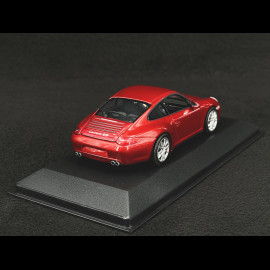 Porsche 911 Carrera 4S type 997 2009 Rubinrote 1/43 Minichamps WAP02001718