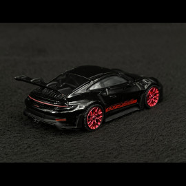 Porsche 911 GT3 RS Type 992 2022 Black / Red Stripes 1/64 Mini GT MGT00681-L