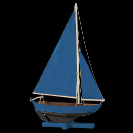 Boat - Sailing dinghie Blue Sail 26 cm Wood