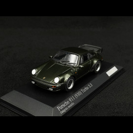 Porsche 911 type 930 Turbo 3.3 metallic oak green 1/43 Minichamps CA04316035