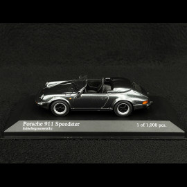 Porsche 911 Speedster 1988 Schiefergrau metallic 1/43 Minichamps 430066135