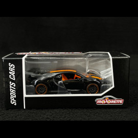 Bugatti Chiron Pur Sport Racing Sports Premium Showbox Black / Orange 1/59 Majorette 212052793STB