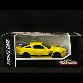 Ford Mustang Boss 302 Racing Sports Premium Showbox Yellow / Black 1/59 Majorette 212052793STB