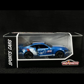 Ford Mustang GT n° 54 Racing Sports Premium Showbox Blau / Weiß 1/59 Majorette 212052793STB