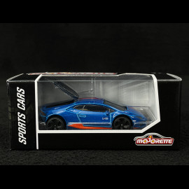 Lamborghini Huracan LP 610 Racing Sports Premium Showbox Blau / Orange 1/59 Majorette 212052793STB
