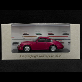 Porsche 911 Typ 964 30. jahrestag Techno Classica 2018 Rubystone 1/43 Spark WAX02020074