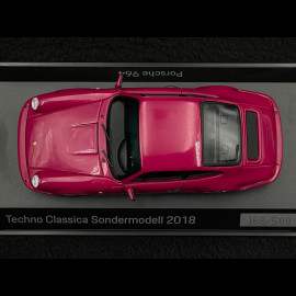 Porsche 911 Typ 964 30. jahrestag Techno Classica 2018 Rubystone 1/43 Spark WAX02020074