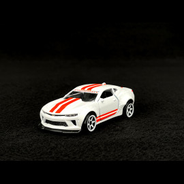 Chevrolet Camaro Racing Sports Premium Showbox Weiß / Orange 1/59 Majorette 212052793STB