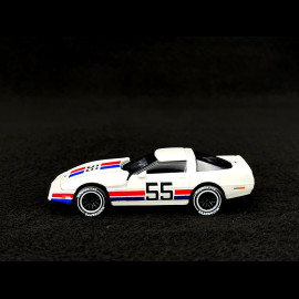 Chevrolet Corvette C4 n° 55 Racing Sports Premium Showbox White / Blue / Red 1/59 Majorette 212052793STB