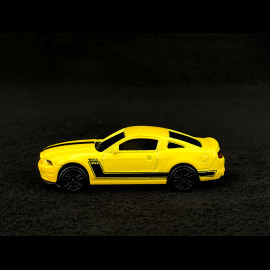 Ford Mustang Boss 302 Racing Sports Premium Showbox Gelb / Schwarz 1/59 Majorette 212052793STB