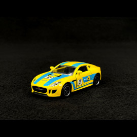 Jaguar F-Type Bilstein n° 97 Racing Sports Premium Showbox Yellow / Blue 1/59 Majorette 212052793STB