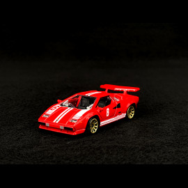 Lamborghini Countach LP400 n° 6 Racing Sports Premium Showbox Red / White 1/59 Majorette 212052793STB