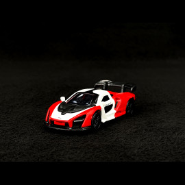 McLaren Senna Racing Sports Premium Showbox Red / White 1/59 Majorette 212052793STB