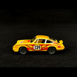 Porsche 911 Carrera RS 2.7 N° 139 Racing Sports Premium Showbox Gelb / Rot 1/59 Majorette 212052793STB