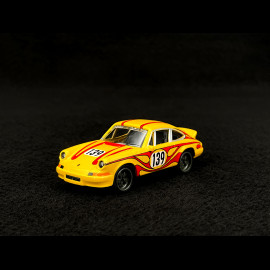 Porsche 911 Carrera RS 2.7 N° 139 Racing Sports Premium Showbox Yellow / Red 1/59 Majorette 212052793STB