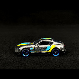 Toyota GR Supra Racing Sports Premium Showbox Grey / Yellow / Blue 1/59 Majorette 212052793STB